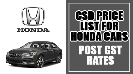 CSD-Price-List-for-Honda-Cars---Post-GST-Rates