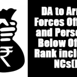 Dearness Allowance to Armed Forces Officers