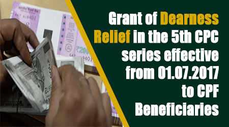 Grant of Dearness Relief