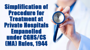 treatment at private hospitals empanelled under CGHS